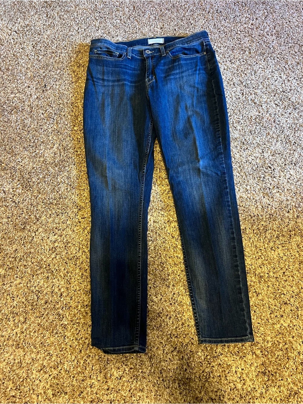 Yummie slimming Straight Leg Women’s cotton blend Jeans in Dark Blue ❤️